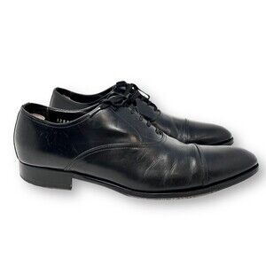 To Boot New York Shoes Mens 11 Adam Derrick Black Leather Oxford Cap Toe Dress